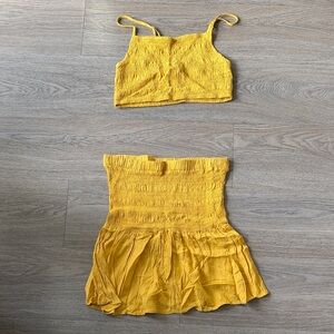 Yellow Two-Piece Set